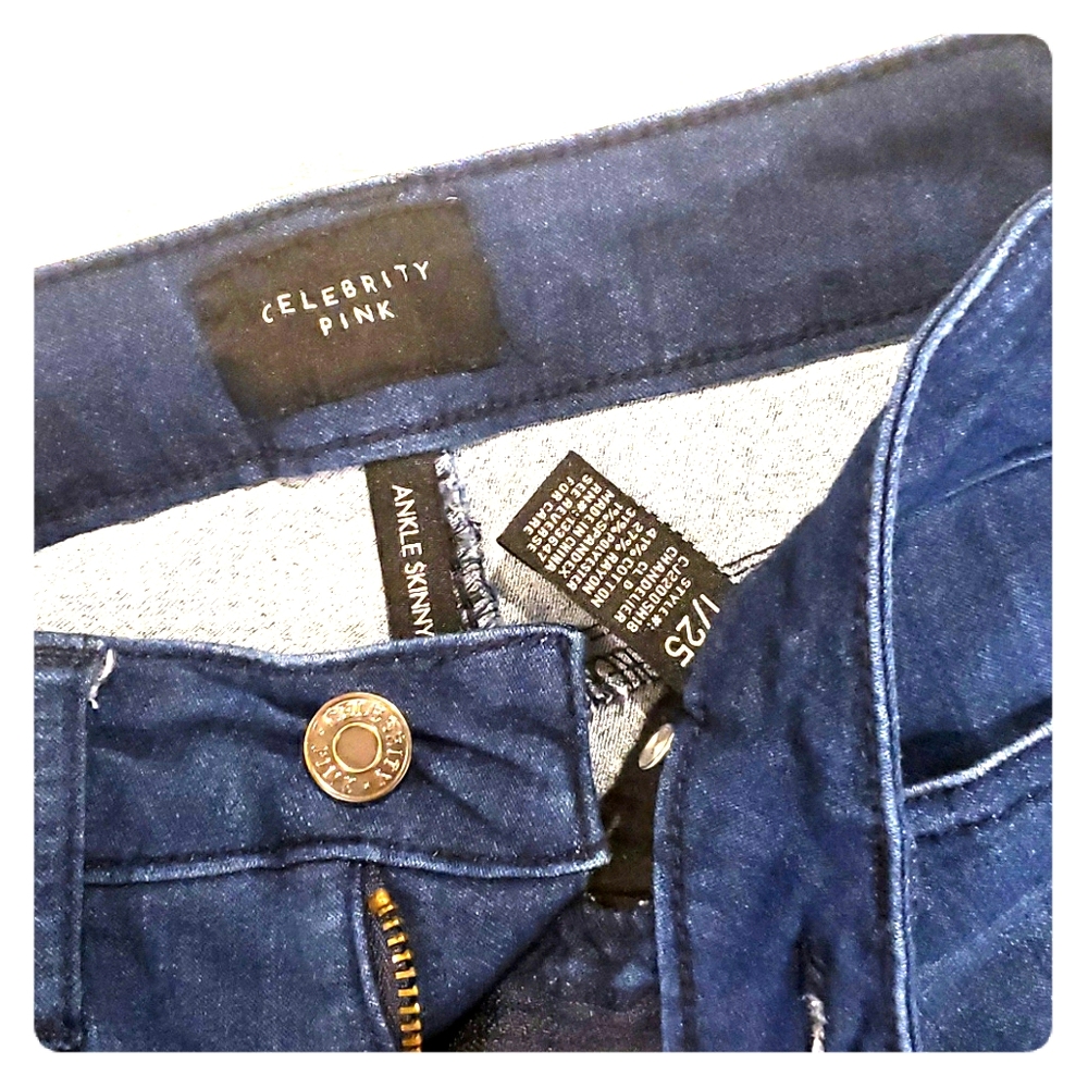Celebrity Pink Jeans Ankle Skinny Size 1/25